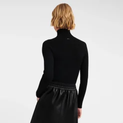 Online Getailleerde Trui Met Hoge Kraag Tops en Blouses|Tricotkleding