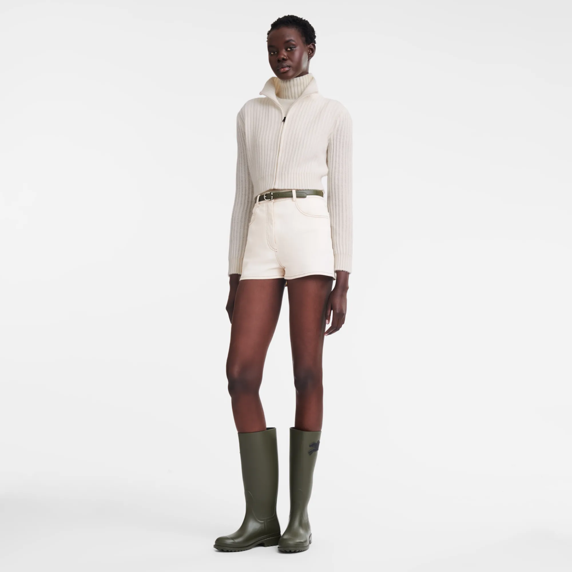 New Kort Vest Met Ritskraag Tops en Blouses|Tricotkleding