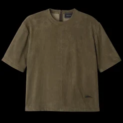 Clearance Korte Leren Top Tops en Blouses
