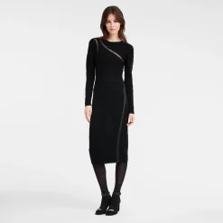 Lange Jurk Tricotkleding|Jurken en Rokken