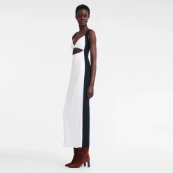 Discount Lange Jurk Met Riempatch Jurken en Rokken