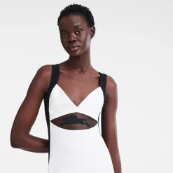 Discount Lange Jurk Met Riempatch Jurken en Rokken
