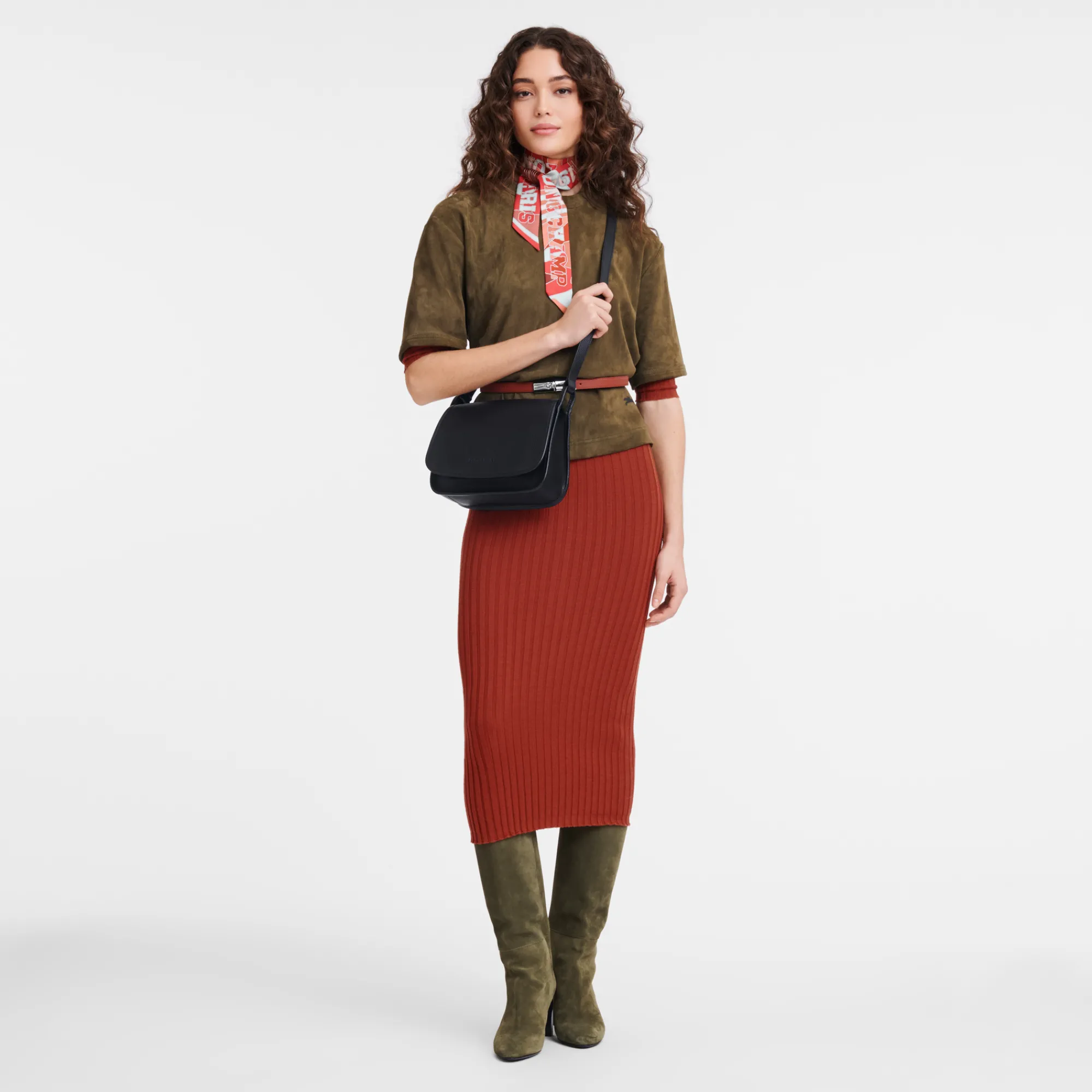 Online Le Foulonné Crossbodytas M Crossbody tassen|Leren tassen