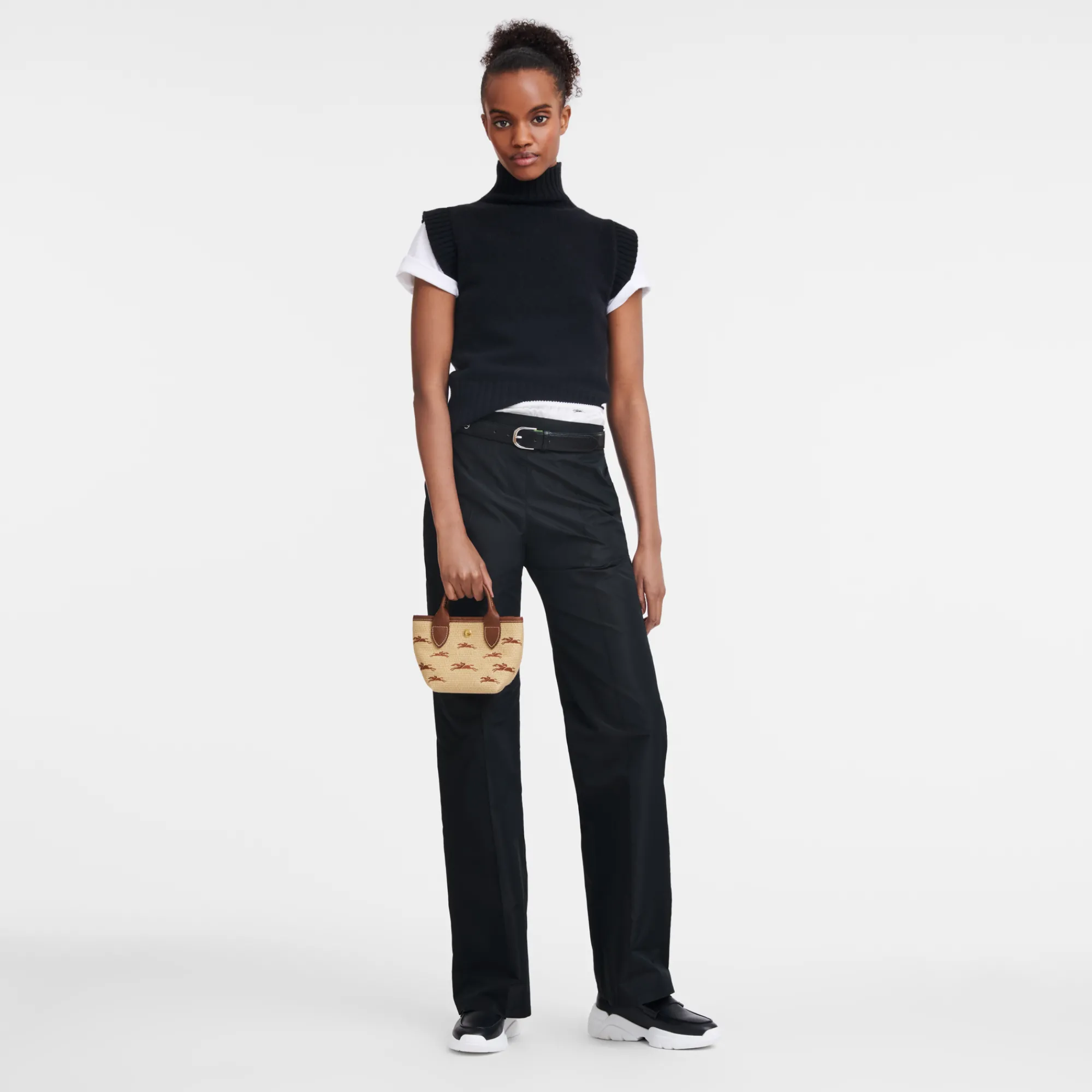 New Le Panier Pliage Tas Met Handgreep Aan De Bovenkant XS Le Pliage XS|Le Pliage Collection
