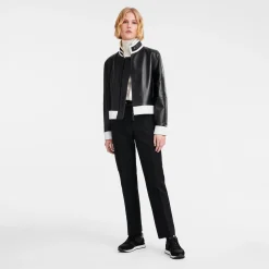 Leren Korte Blouson Mantels en Jack