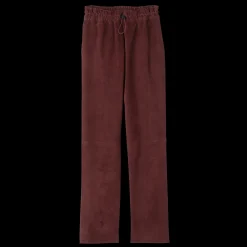 Outlet Leren Rechte Broek Broeken & shorts