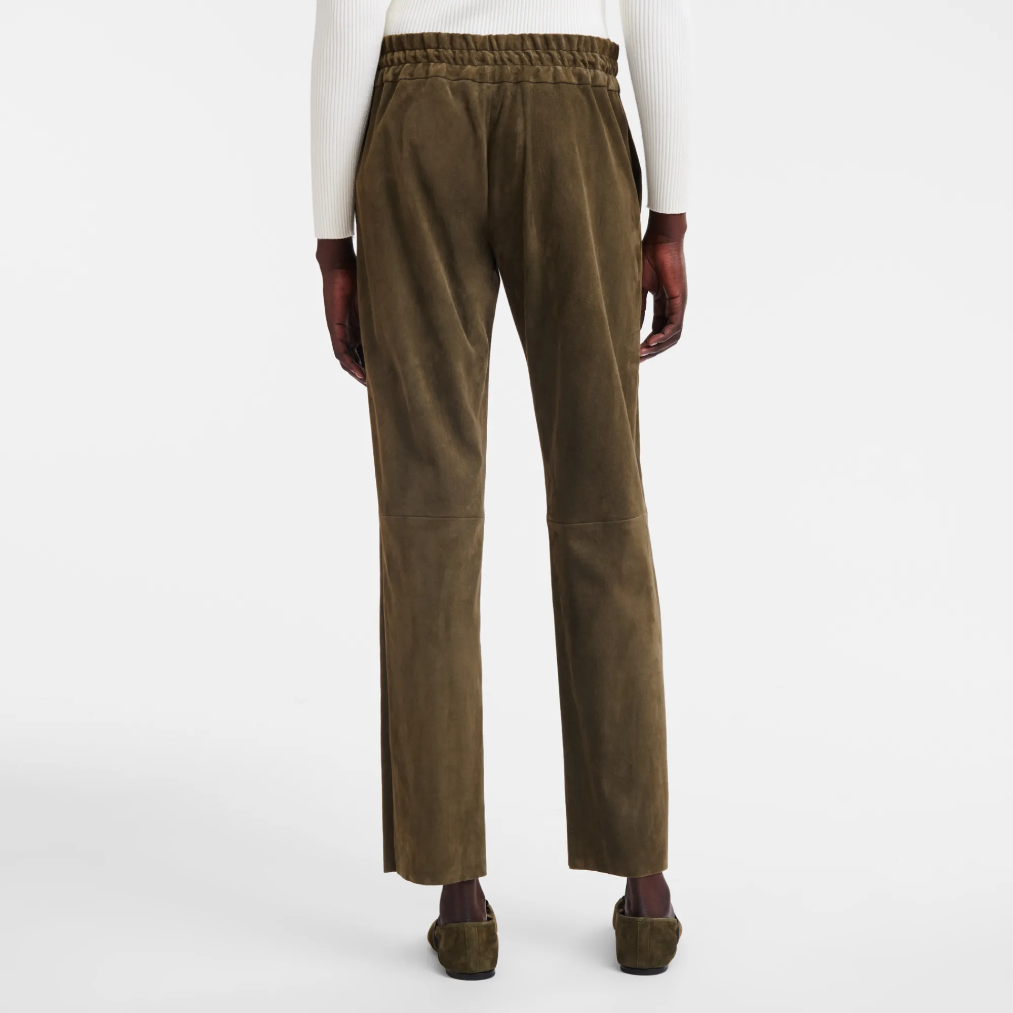 Clearance Leren Rechte Broek Broeken & shorts