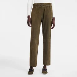 Clearance Leren Rechte Broek Broeken & shorts