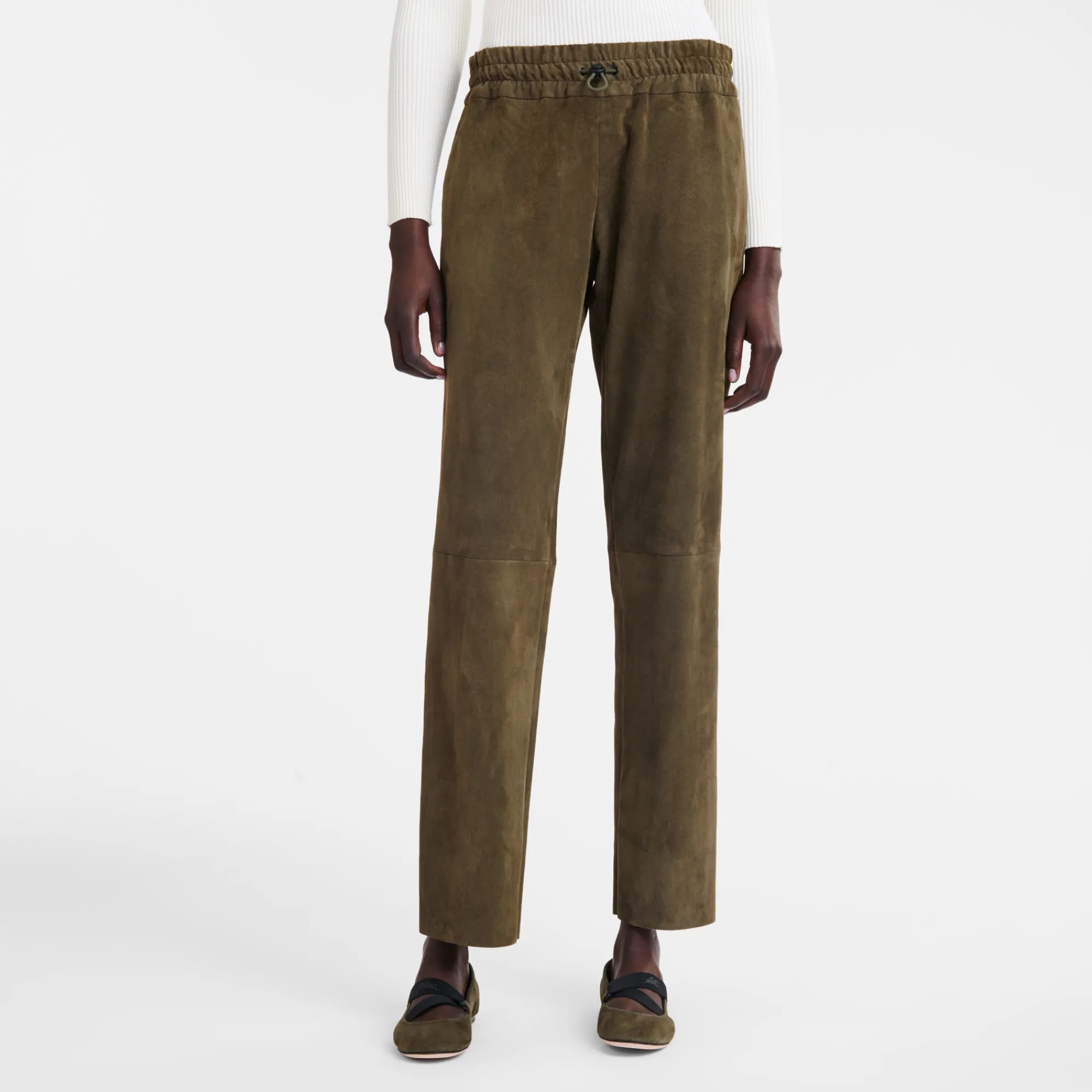 Clearance Leren Rechte Broek Broeken & shorts