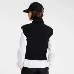 Clearance Mouwloze Trui Met Hoge Kraag Tops en Blouses|Tricotkleding