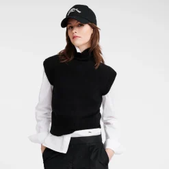 Clearance Mouwloze Trui Met Hoge Kraag Tops en Blouses|Tricotkleding