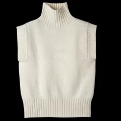 Clearance Mouwloze Trui Met Hoge Kraag Tops en Blouses|Tricotkleding