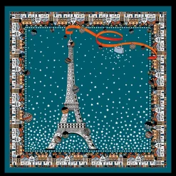 Online Tour Eiffel Noël Zijden Sjaal 50 Zijden sjaals